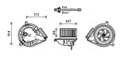 MS8617 Vnútorný ventilátor AVA QUALITY COOLING