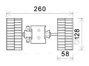 MS8645 Vnútorný ventilátor AVA QUALITY COOLING