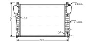 MSA2309 Chladič motora AVA QUALITY COOLING
