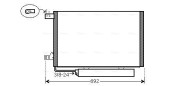 MSA5386D Kondenzátor klimatizácie AVA QUALITY COOLING