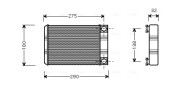 MSA6312 Výmenník tepla vnútorného kúrenia AVA QUALITY COOLING