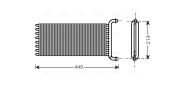 MSA6441 Výmenník tepla vnútorného kúrenia AVA QUALITY COOLING