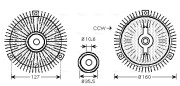 MSC418 Spojka ventilátora chladenia AVA QUALITY COOLING