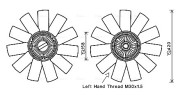 MSF655 Ventilátor chladenia motora AVA QUALITY COOLING