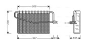 MSV455 Výparník klimatizácie AVA QUALITY COOLING