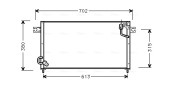 MT5124 Kondenzátor klimatizácie AVA QUALITY COOLING