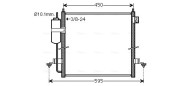 MT5239D Kondenzátor klimatizácie AVA QUALITY COOLING