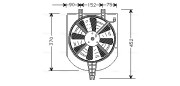 MT7501 Ventilátor chladenia motora AVA QUALITY COOLING