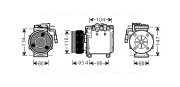 MTK212 Kompresor klimatizácie AVA QUALITY COOLING