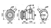 MTK228 Kompresor klimatizácie AVA QUALITY COOLING