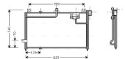 MZ5125 Kondenzátor klimatizácie AVA QUALITY COOLING