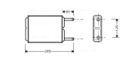 MZ6123 Výmenník tepla vnútorného kúrenia AVA QUALITY COOLING