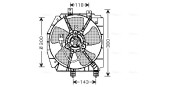 MZ7523 Ventilátor chladenia motora AVA QUALITY COOLING