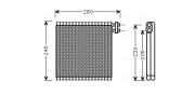 MZV216 Výparník klimatizácie AVA QUALITY COOLING