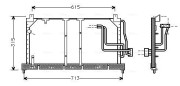 OL5224 Kondenzátor klimatizácie AVA QUALITY COOLING