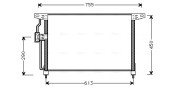 OL5228 Kondenzátor klimatizácie AVA QUALITY COOLING