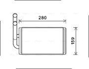 OL6570 Výmenník tepla vnútorného kúrenia AVA QUALITY COOLING