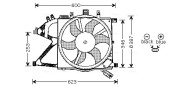 OL7506 Ventilátor chladenia motora AVA QUALITY COOLING