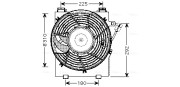 OL7518 Ventilátor chladenia motora AVA QUALITY COOLING