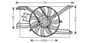 OL7532 Ventilátor chladenia motora AVA QUALITY COOLING