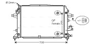 OLA2460 Chladič motora AVA QUALITY COOLING