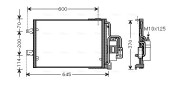 OLA5385D Kondenzátor klimatizácie AVA QUALITY COOLING