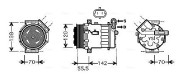 OLK447 Kompresor klimatizácie AVA QUALITY COOLING