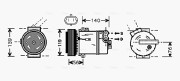 OLK463 Kompresor klimatizácie AVA QUALITY COOLING