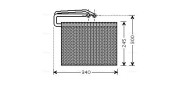 OLV399 Výparník klimatizácie AVA QUALITY COOLING