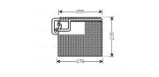 OLV481 Výparník klimatizácie AVA QUALITY COOLING