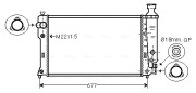PE2132 Chladič motora AVA QUALITY COOLING