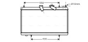 PE2296 Chladič motora AVA QUALITY COOLING