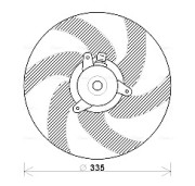 PE7533 Ventilátor chladenia motora AVA QUALITY COOLING