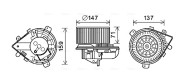 PE8379 Vnútorný ventilátor AVA QUALITY COOLING