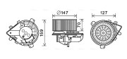 PE8395 Vnútorný ventilátor AVA QUALITY COOLING