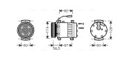 REAK071 Kompresor klimatizácie AVA QUALITY COOLING