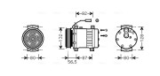 REAK073 Kompresor klimatizácie AVA QUALITY COOLING