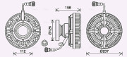 REC130 Spojka ventilátora chladenia AVA QUALITY COOLING