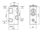 RT1683 Expanzný ventil klimatizácie AVA QUALITY COOLING