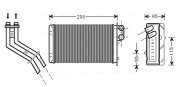 RT6227 Výmenník tepla vnútorného kúrenia AVA QUALITY COOLING