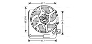 RT7524 Ventilátor chladenia motora AVA QUALITY COOLING