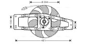 RT7535 Ventilátor chladenia motora AVA QUALITY COOLING