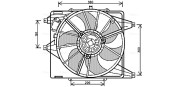 RT7541 Ventilátor chladenia motora AVA QUALITY COOLING