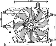 RT7544 Ventilátor chladenia motora AVA QUALITY COOLING