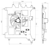 RT7687 Ventilátor chladenia motora AVA QUALITY COOLING