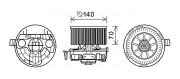 RT8574 Vnútorný ventilátor AVA QUALITY COOLING