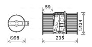 RT8586 Vnútorný ventilátor AVA QUALITY COOLING