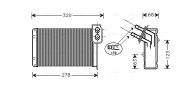 RTA6099 Výmenník tepla vnútorného kúrenia AVA QUALITY COOLING