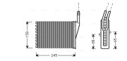 RTA6249 Výmenník tepla vnútorného kúrenia AVA QUALITY COOLING