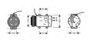RTAK283 Kompresor klimatizácie AVA QUALITY COOLING